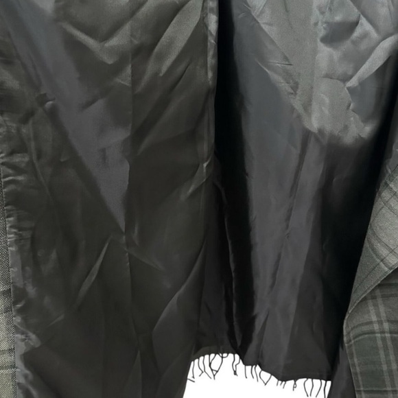 Lauren Ralph Lauren Plaid Wool Fringe Midi Skirt Olive Green Women’s 18W - Picture 9 of 10